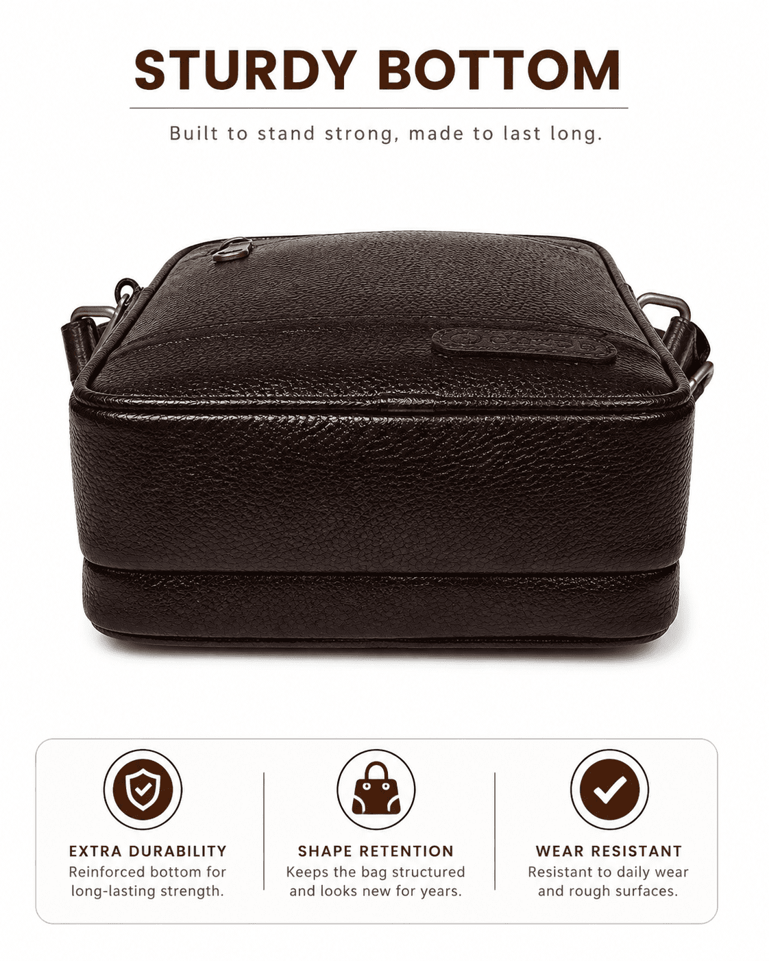 Pursolet Genuine Leather Sling Bag for Men | Premium Crossbody Shoulder Bag - Image 8
