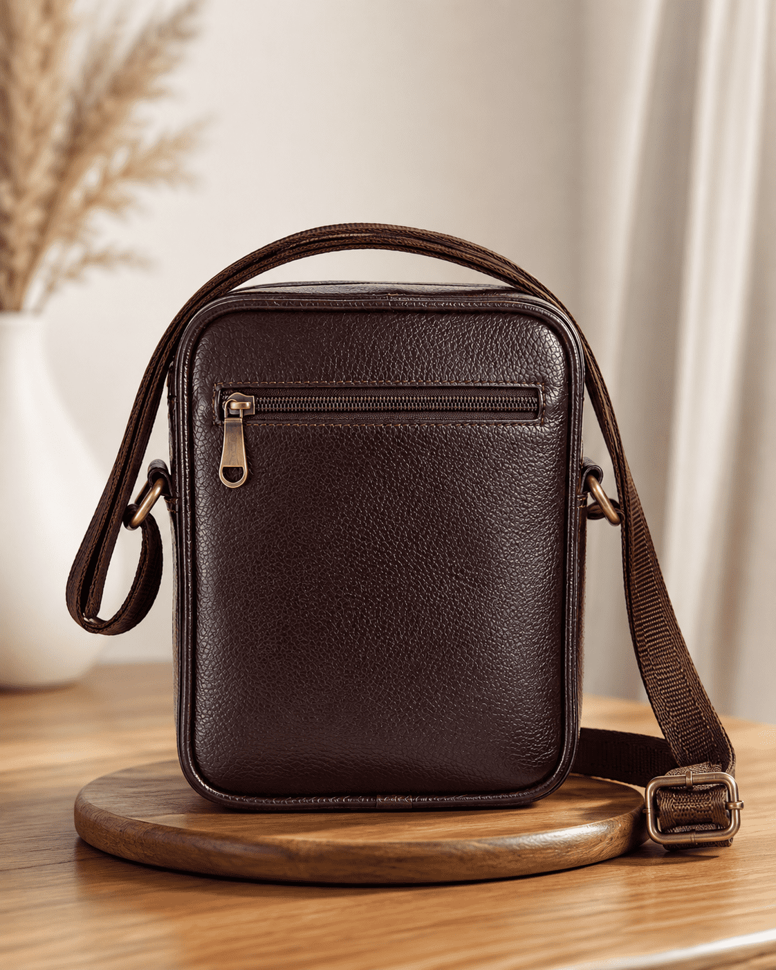 Pursolet Genuine Leather Sling Bag for Men | Premium Crossbody Shoulder Bag - Image 4